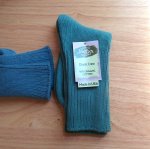 Organic Cotton Crew Socks: Denim